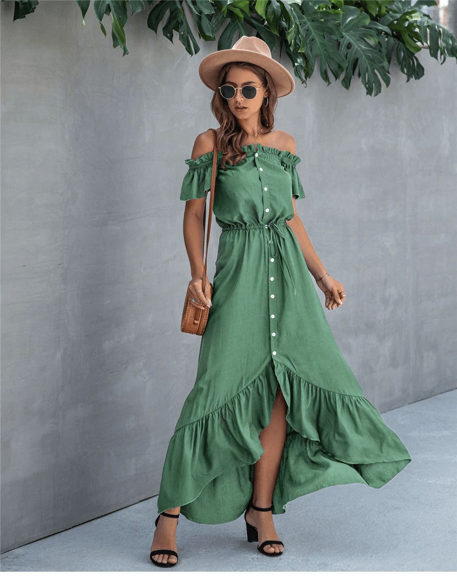 Emerald Green Boho Dress | Boho Mood